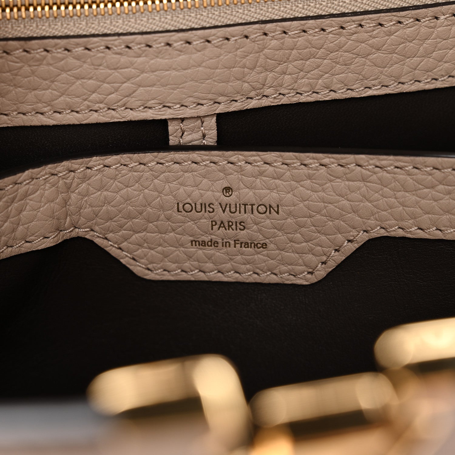 Louis Vuitton Taurillon Capucines BB Galet 7 of 10
