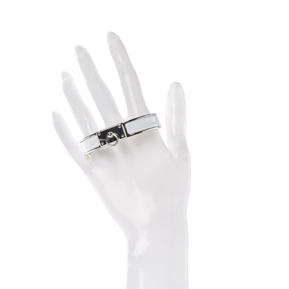 Hermes Enamel Clic Anneau Bracelet PM White 2 of 4