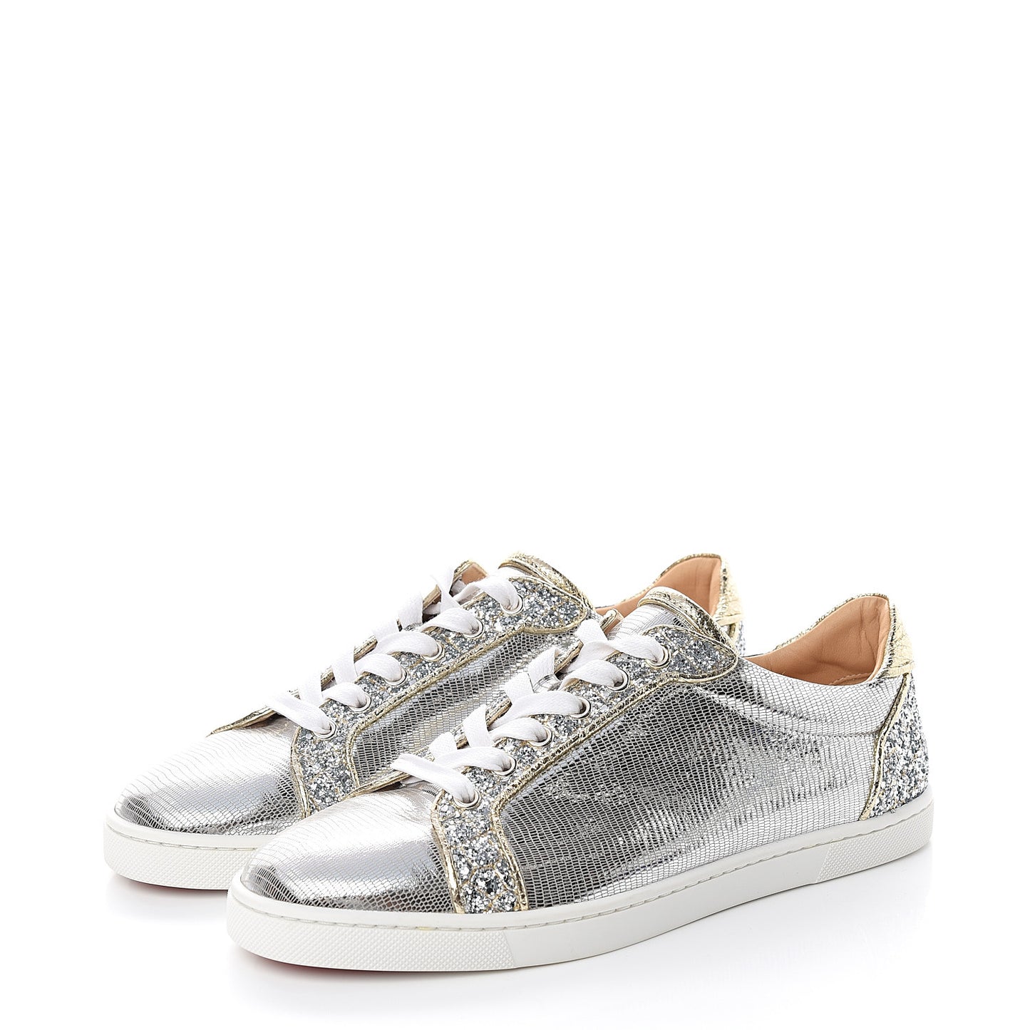 Glitter Aliglitter Specchio Women Seava Flat Sneakers 39.5 Silver