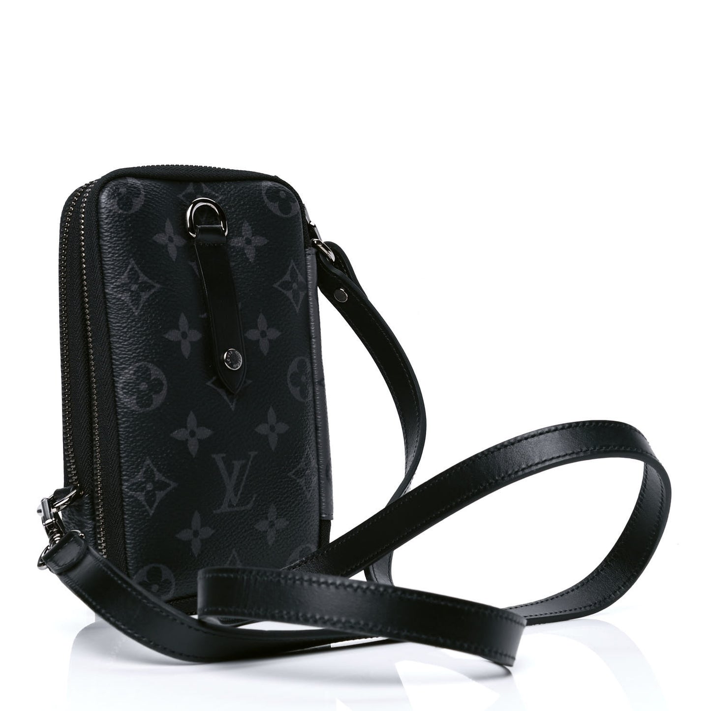 Monogram Eclipse Reverse Double Phone Pouch