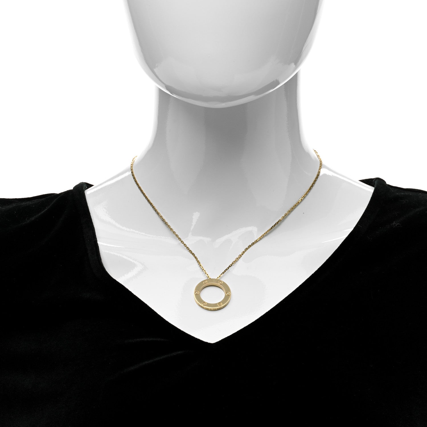 Cartier 18K Yellow Gold LOVE Pendant Necklace 3 of 6