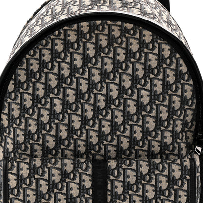 Christian Dior Oblique Calfskin 8 Backpack Beige Black 8 of 10
