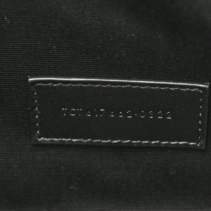 Saint Laurent Grain De Poudre Matelasse Chevron Monogram Envelope Clutch Crema Soft 7 of 7