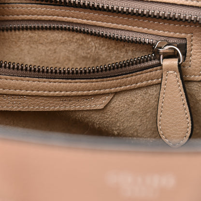 Celine Drummed Calfskin Micro Luggage Dune 6 of 23