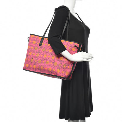 MCM Visetos Medium Liz Reversible Shopper Tote Pink 2 of 16