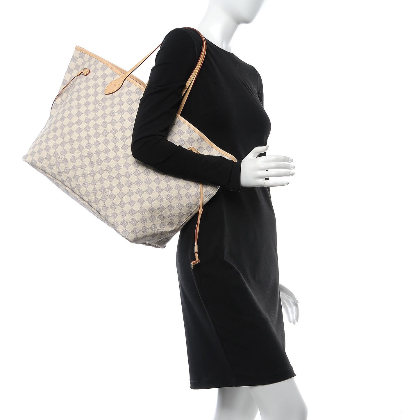 Damier Azur Neo Neverfull GM Rose Ballerine