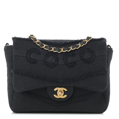 Chanel Denim Coco Flap Black 1 of 9