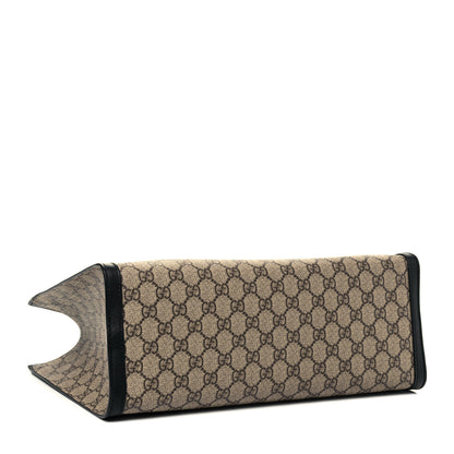 Gucci GG Supreme Monogram Medium Padlock Tote Black 4 of 9