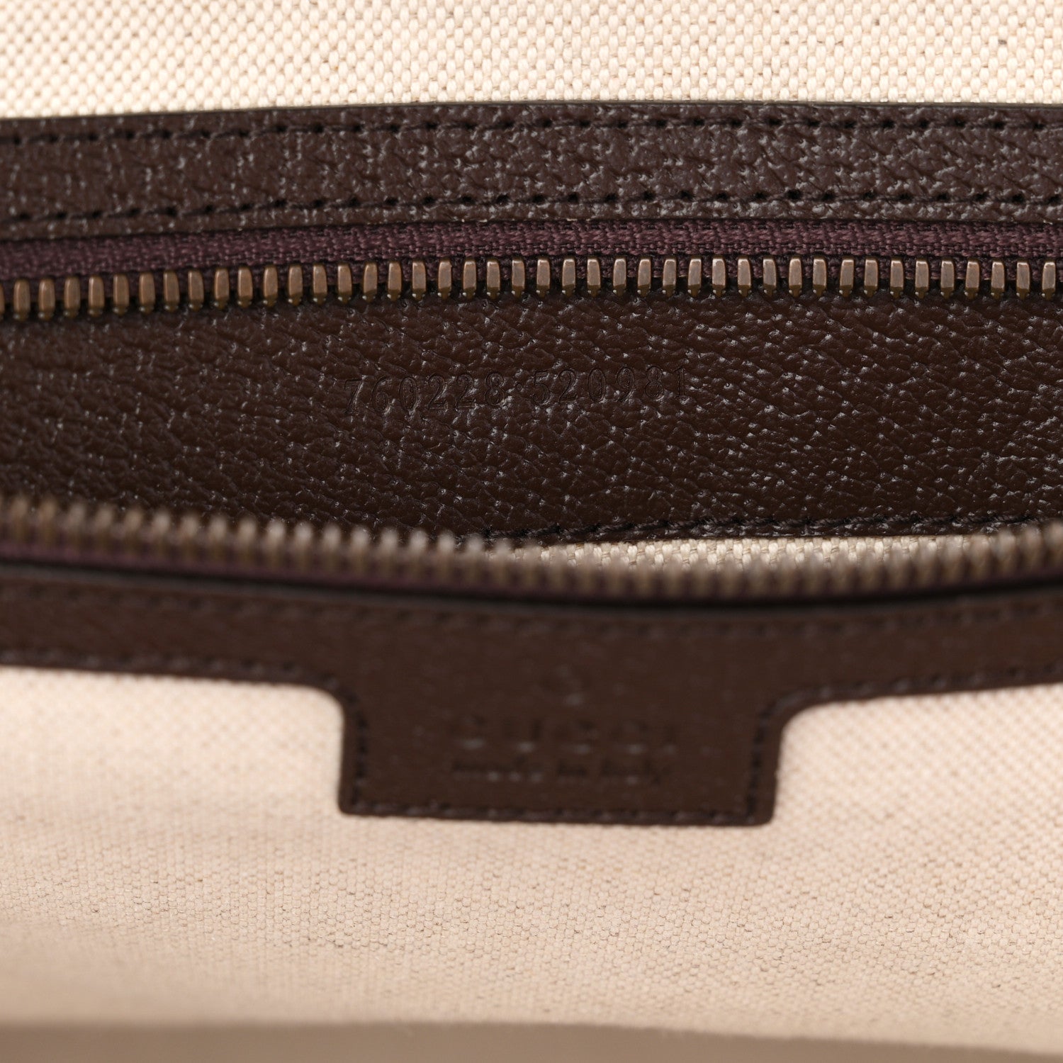 Gucci Suede Jumbo GG Debossed Textured Dollar Calfskin Savoy Travel Bag Wood Brown Chocolate 6 of 9