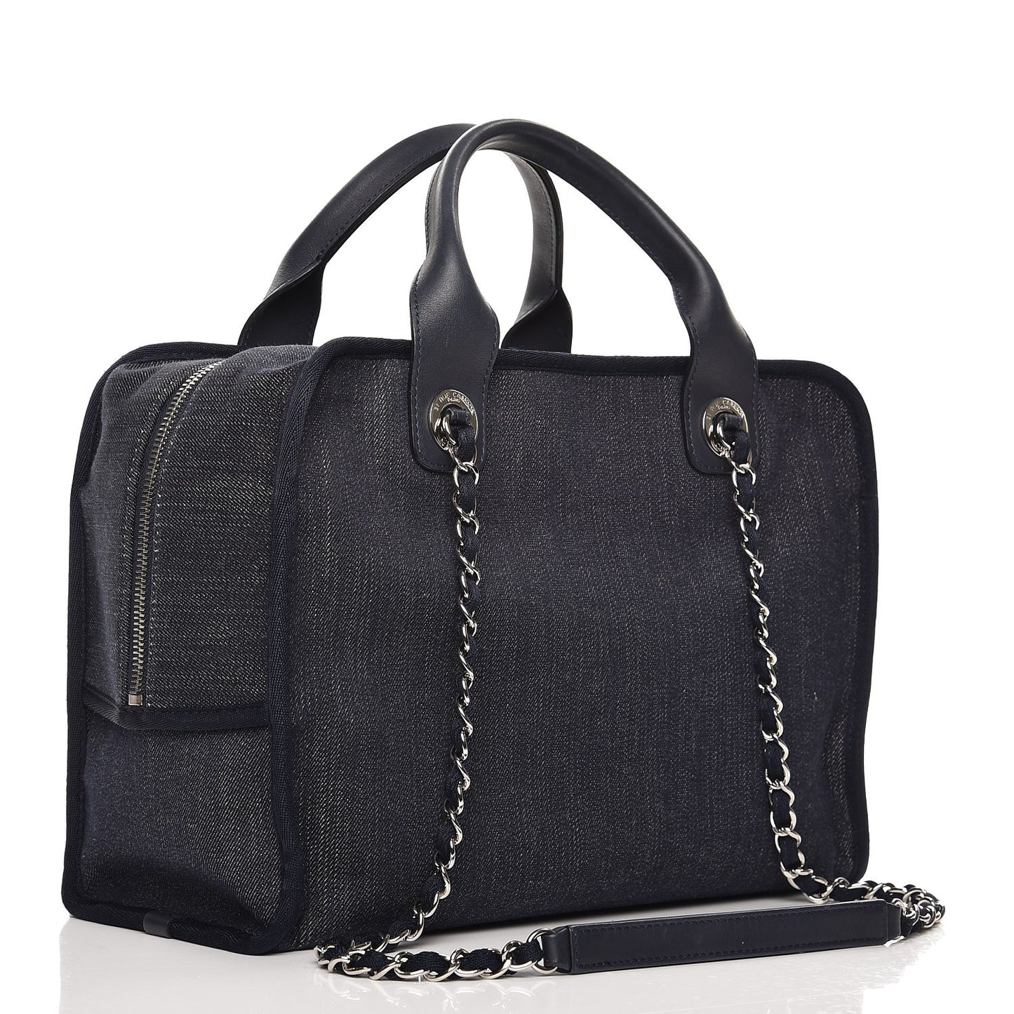 Denim Deauville Bowling Bag Dark Blue