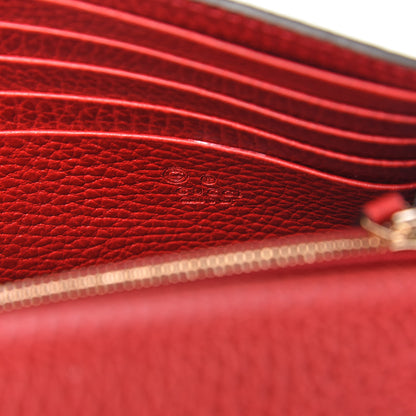 Gucci Dollar Calfskin Medium Betty Chain Wallet Tabasco 8 of 11