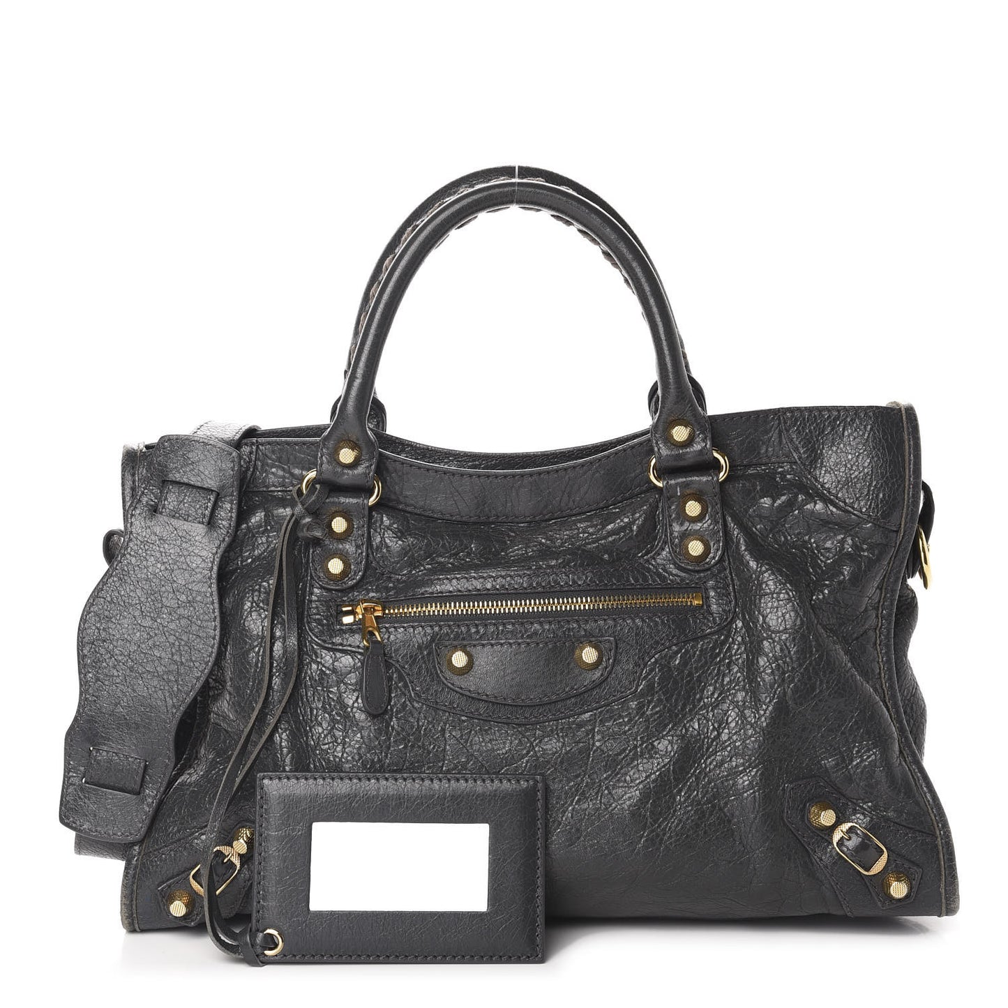 Agneau Giant 12 Gold Hardware City Gris Fossile