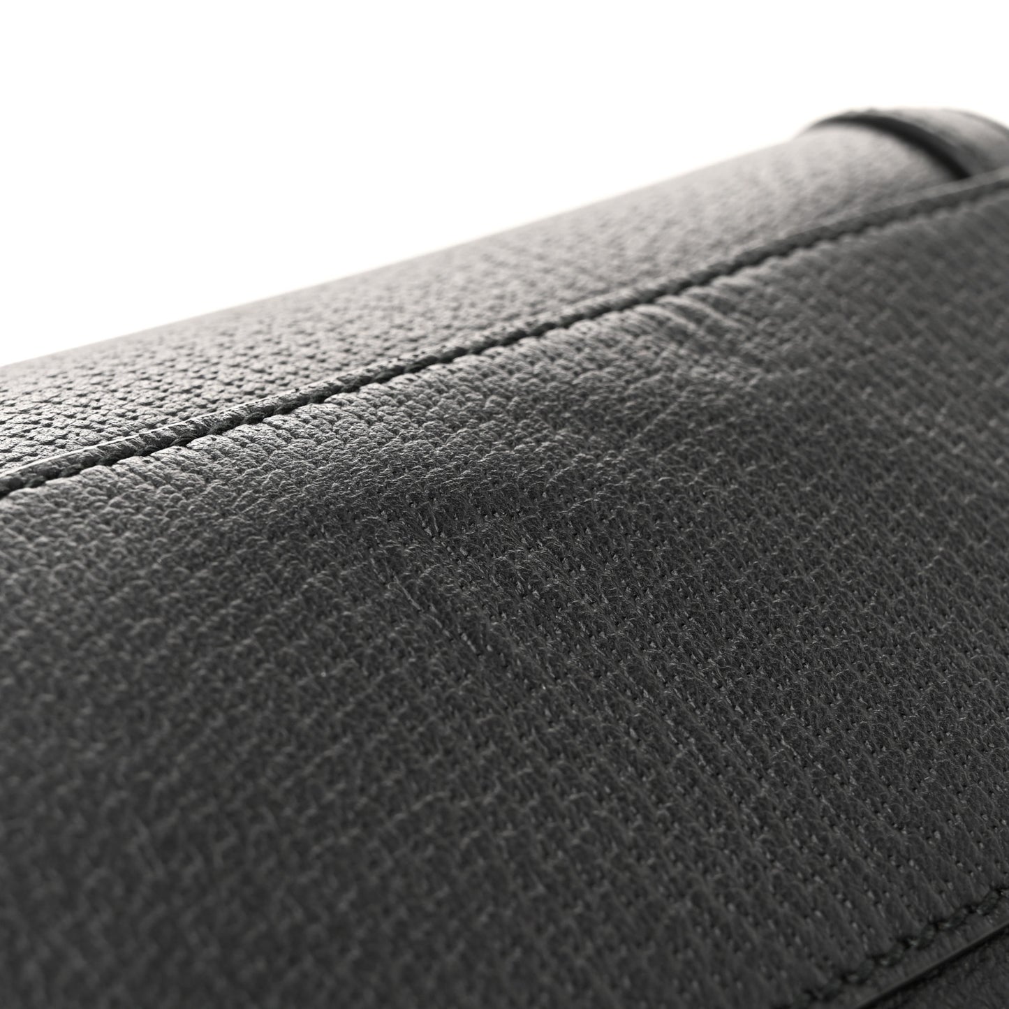 Textured Dollar Calfskin Web Medium Ophidia Boston Black
