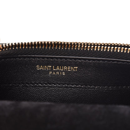 Saint Laurent Laminated Calfskin Classic Monogram Kate Tassel Chain Wallet Green 8 of 10