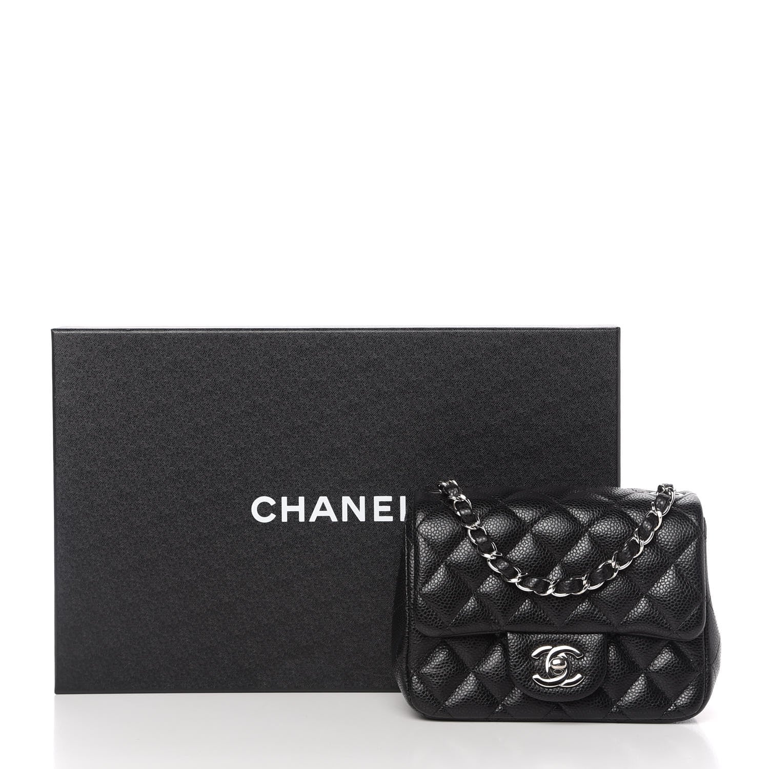 Chanel Caviar Quilted Mini Square Flap Black 11 of 11