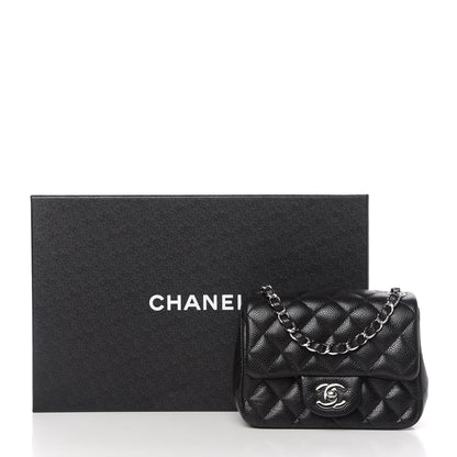 Chanel Caviar Quilted Mini Square Flap Black 11 of 11