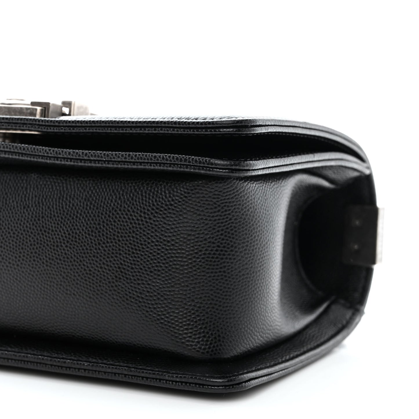 Caviar Quilted Small Boy Flap Black