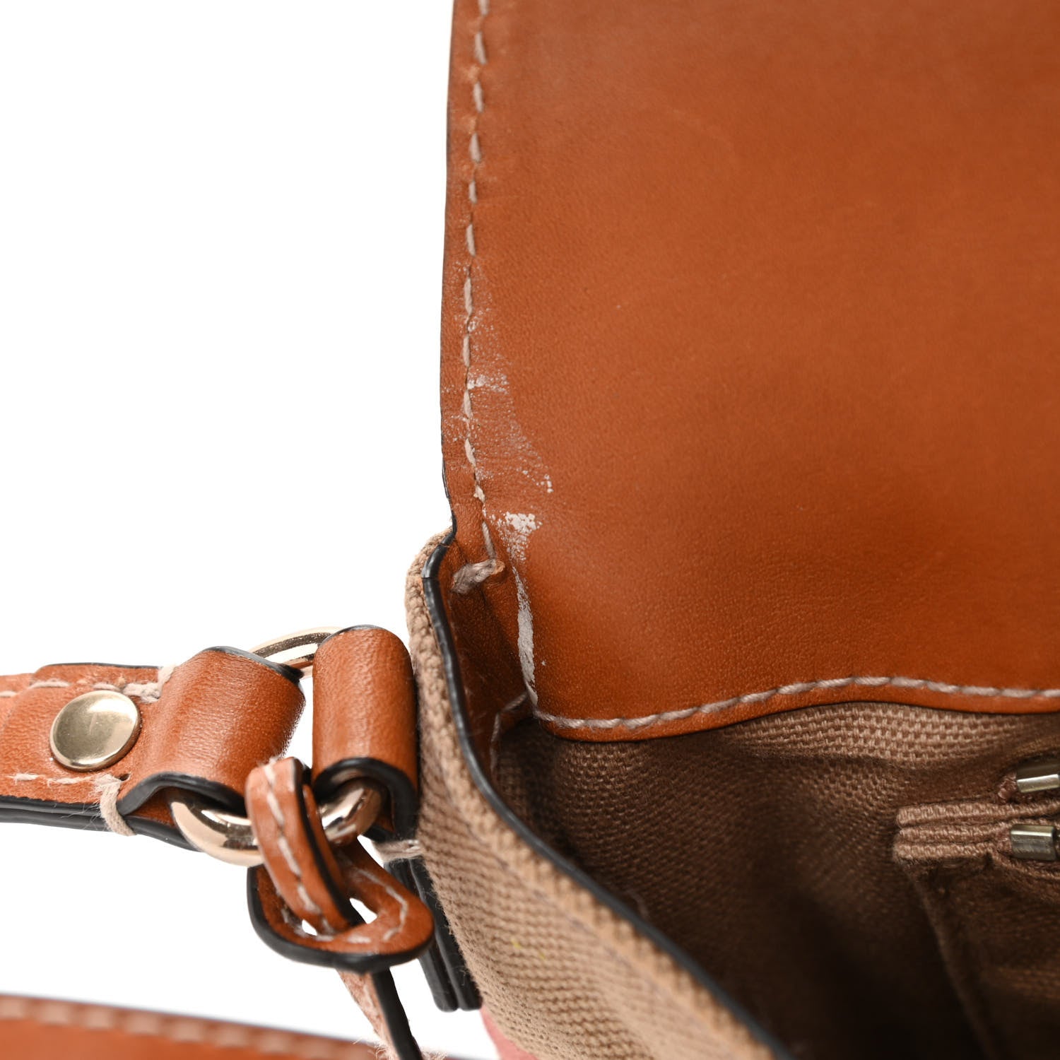 Burberry Canvas House Check Small Henham Crossbody Tan 12 of 13