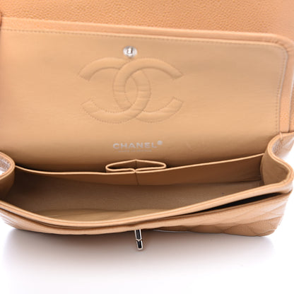 Chanel Caviar Quilted Medium Double Flap Beige 5 of 12