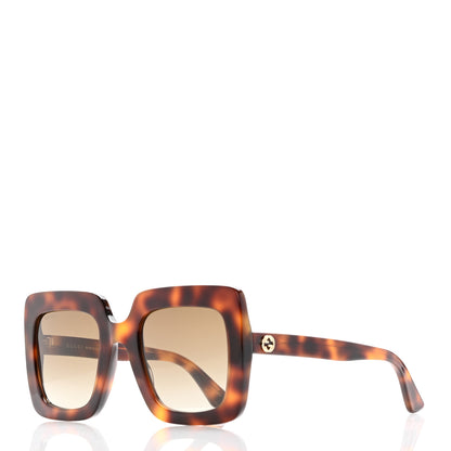 Gucci Acetate Oversize Sunglasses GG0328S Tortoise 1 of 8