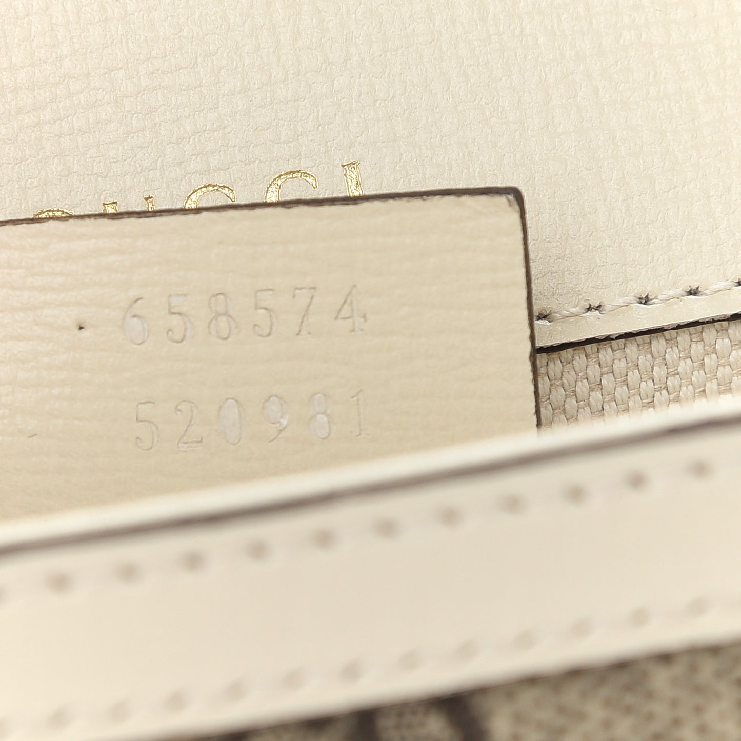 GG Supreme Monogram Web Mini Horsebit 1955 Shoulder Bag Beige Mystic White