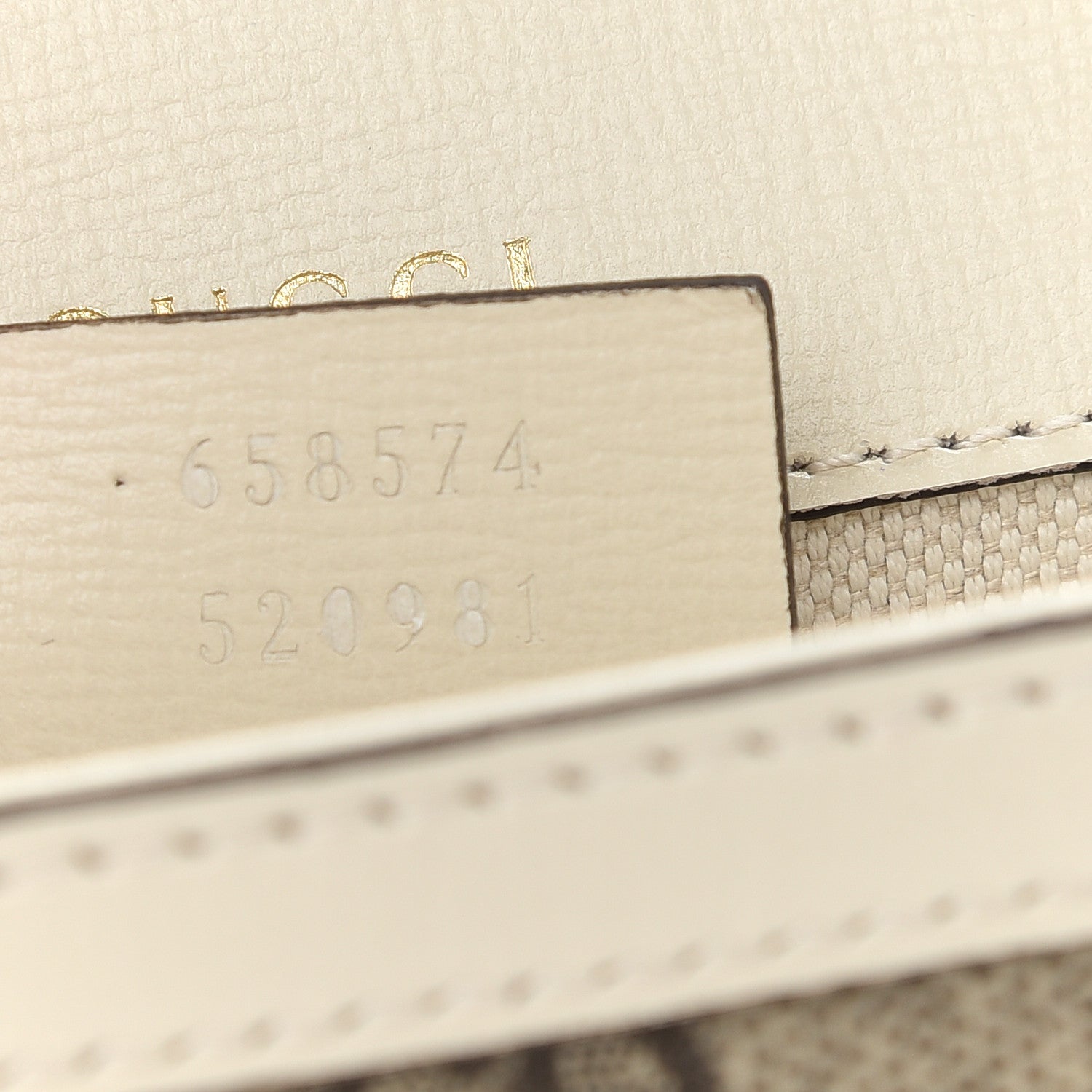 Gucci GG Supreme Monogram Web Mini Horsebit 1955 Shoulder Bag Beige Mystic White 7 of 9