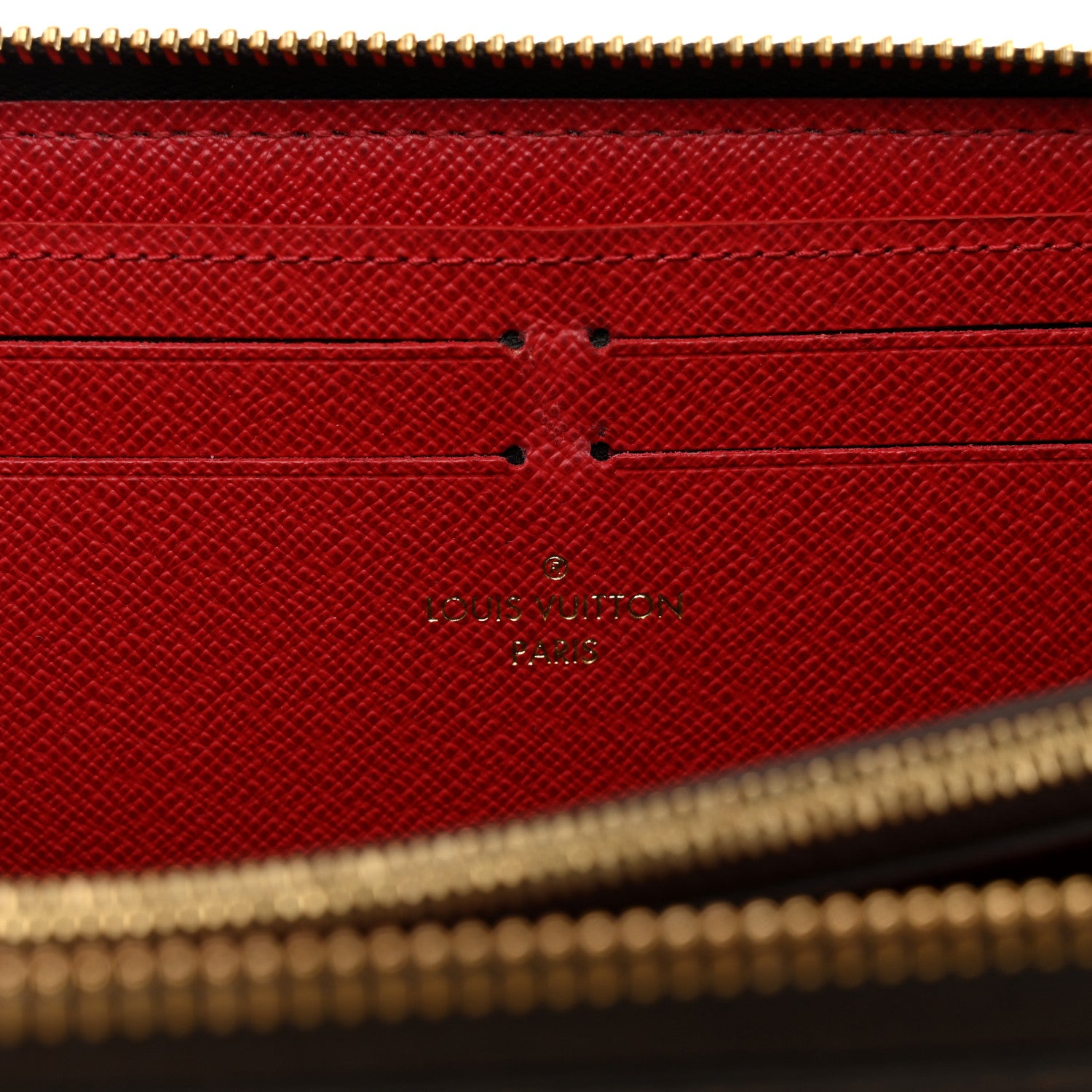 Louis Vuitton Damier Ebene Clemence Wallet Cherry 6 of 6