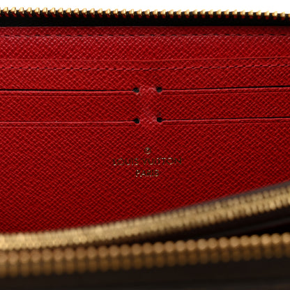 Louis Vuitton Damier Ebene Clemence Wallet Cherry 6 of 6