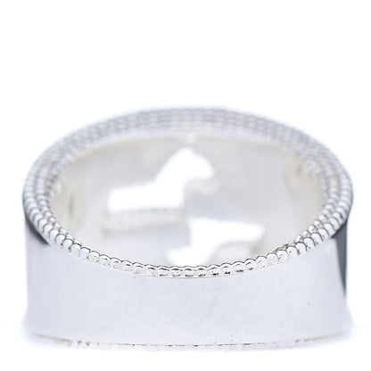 Gucci Sterling Silver Interlocking G Band Ring 56 7.5 3 of 6