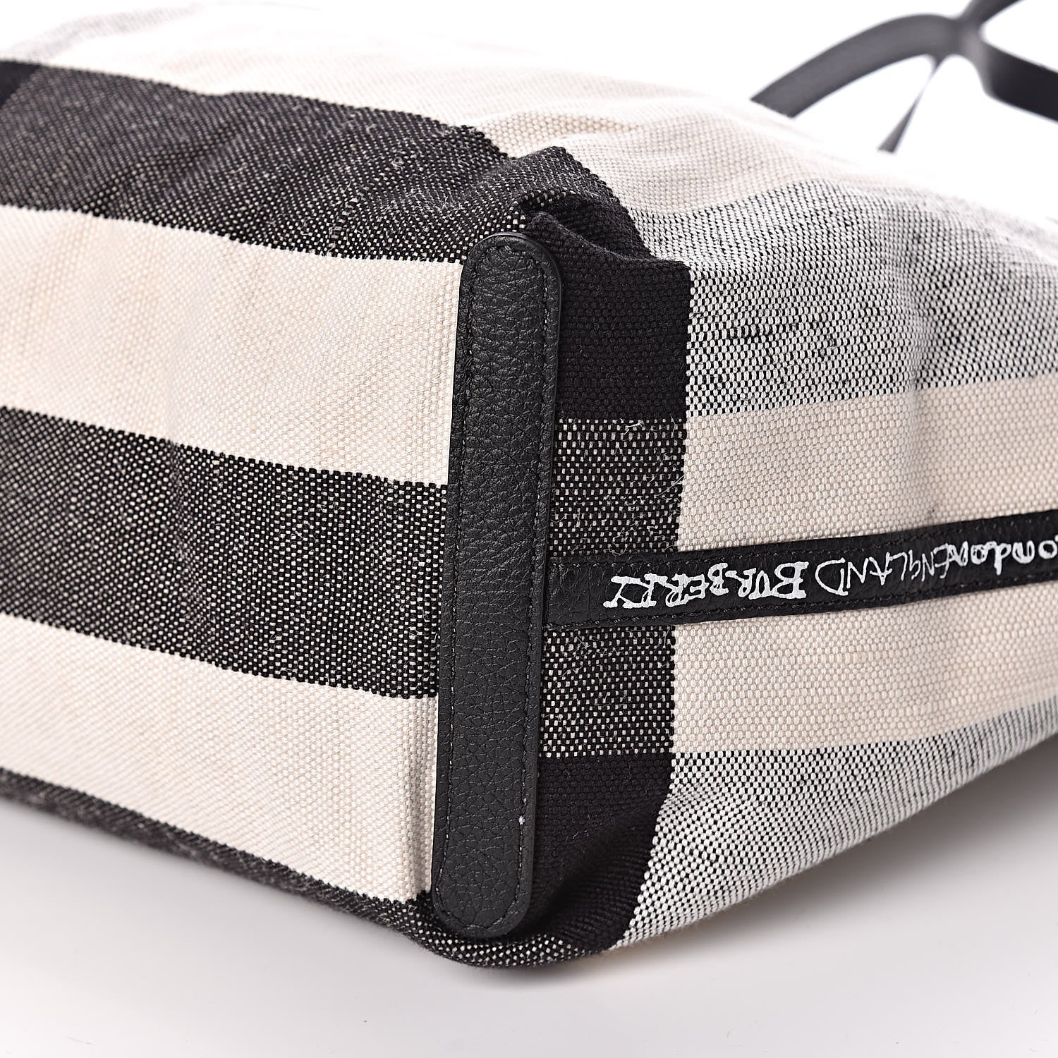 Burberry Coated Canvas Medium Reversible Doodle Tote White Black 12 of 13