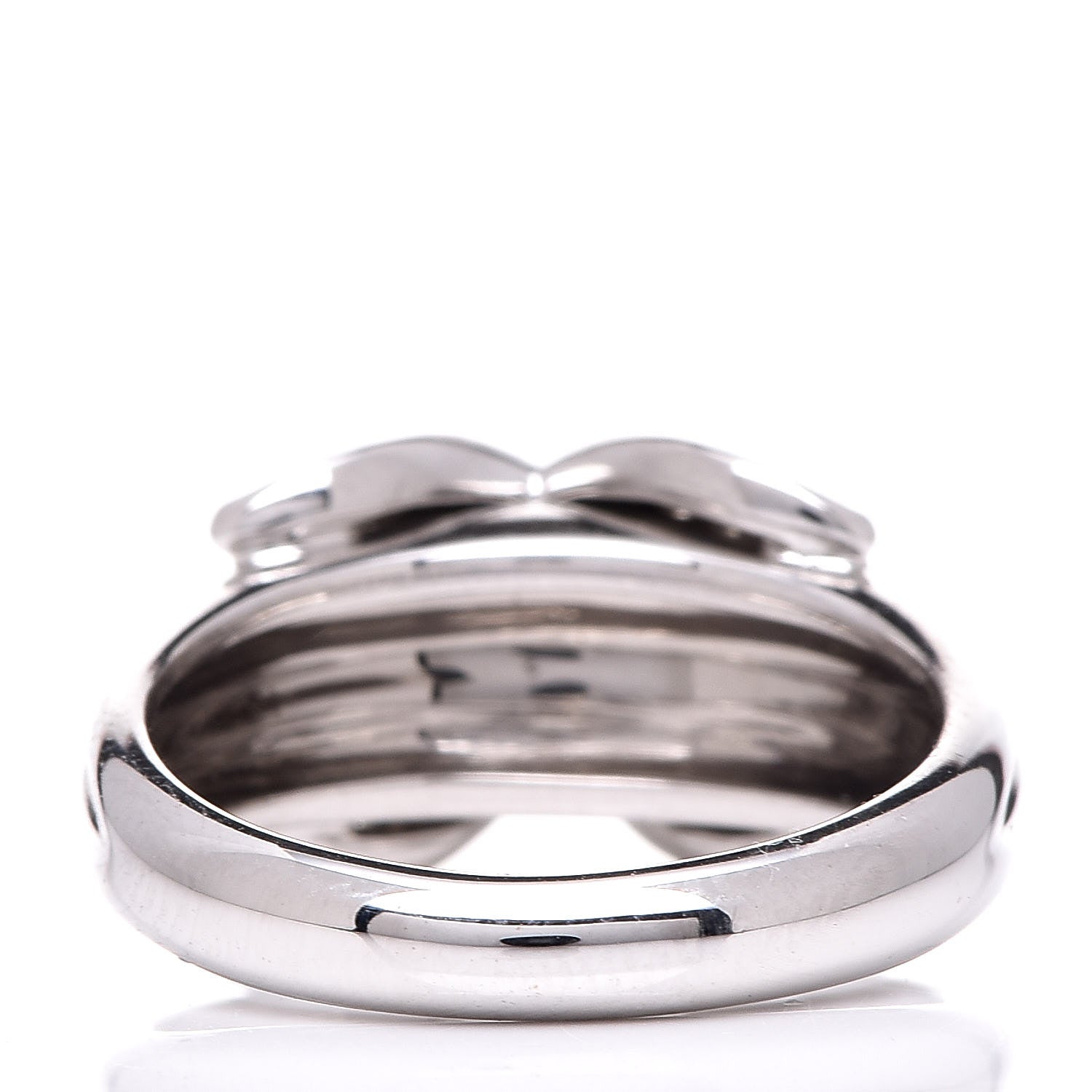 Tiffany 18K White Gold Diamond Signature X Ring 49 4.75 4 of 6