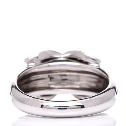 Tiffany 18K White Gold Diamond Signature X Ring 49 4.75 4 of 6