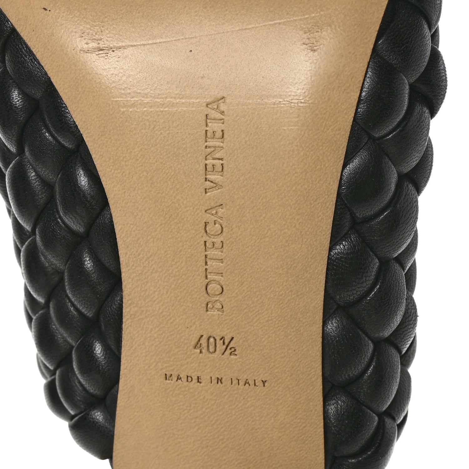 Bottega Veneta Nappa Padded Intreccio The Curve Sandals 40.5 Black 13 of 15