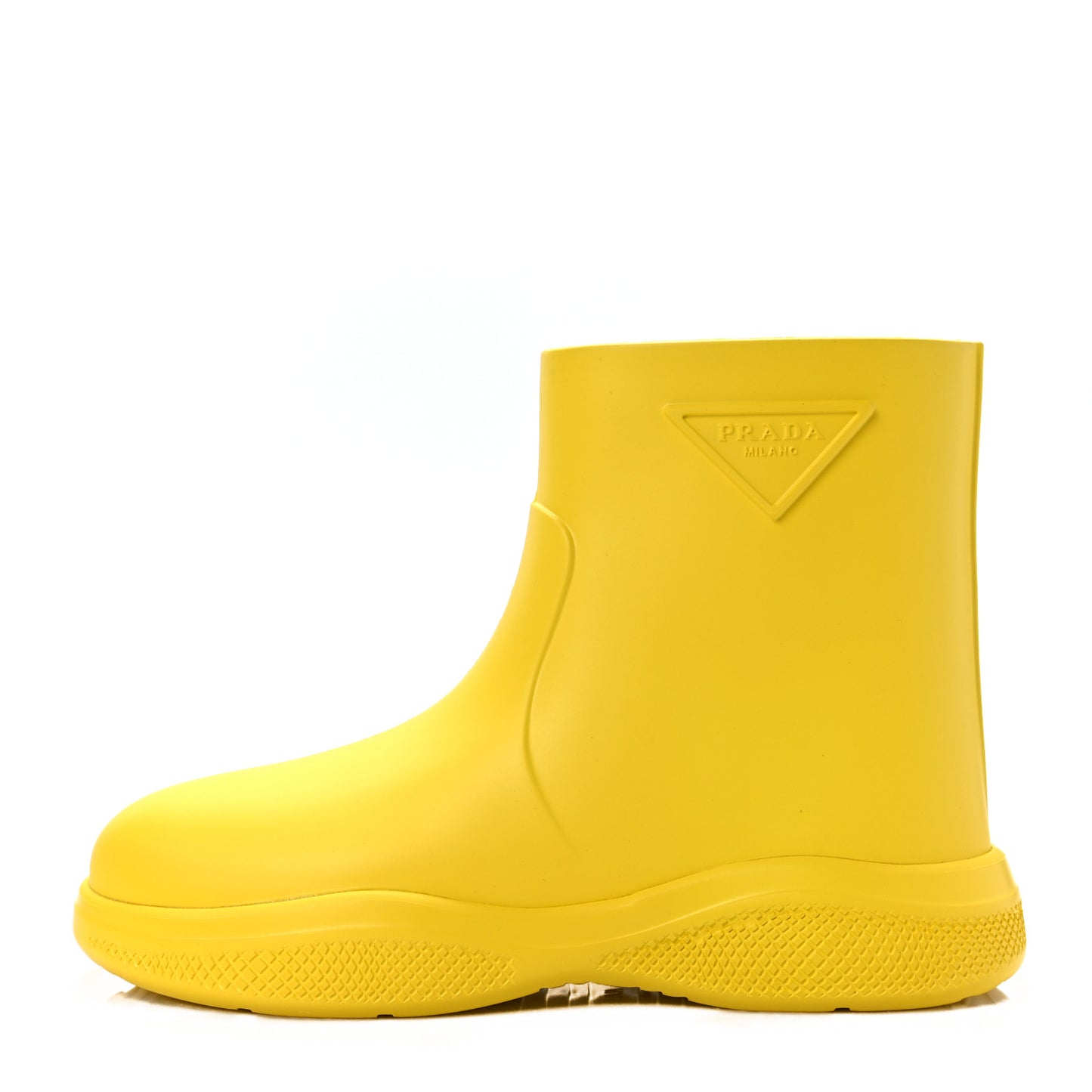 Soft Mellow Rubber Triangle Logo Embossed Womens 25mm Booties 36 Sole