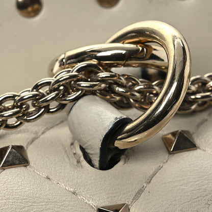 Valentino Garavani Nappa Small Rockstud Spike Shoulder Bag Light Ivory 12 of 15