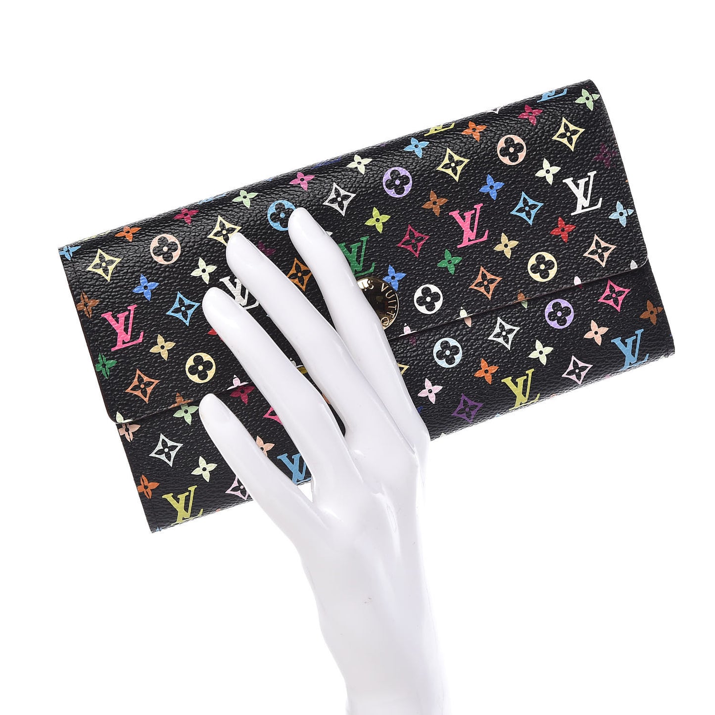 Monogram Multicolor Sarah Wallet Black Grenade