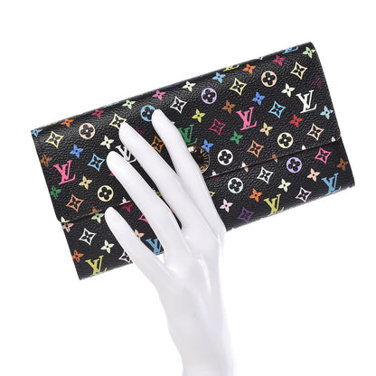 Louis Vuitton Monogram Multicolor Sarah Wallet Black Grenade 2 of 7
