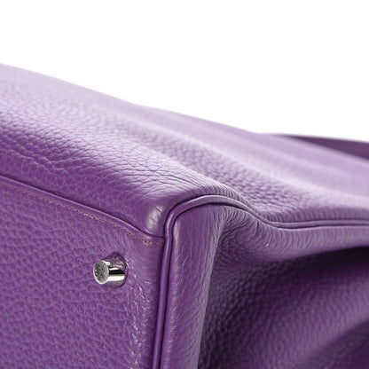 Hermes Taurillon Clemence Kelly Retourne 35 Ultraviolet 34 of 34