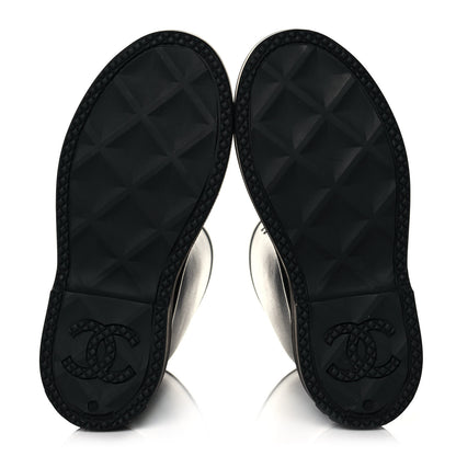 Chanel Caoutchouk CC High Boots 39 Black 5 of 7