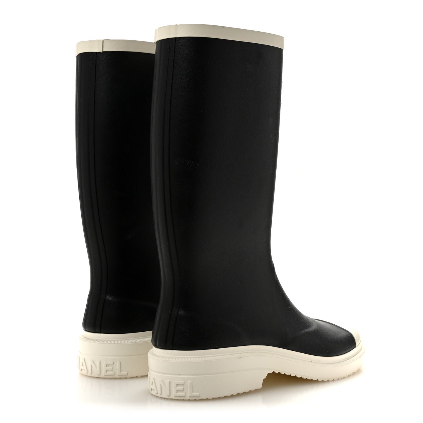 Caoutchouk CC High Boots 38 Black White