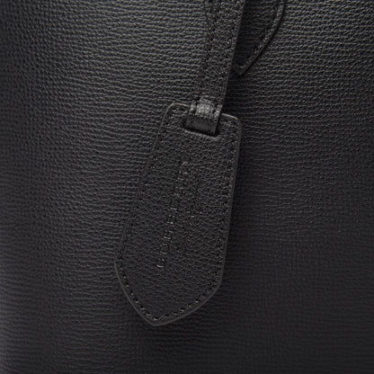 Burberry Grainy Calfskin Haymarket Check Medium Reversible Tote Black 10 of 10