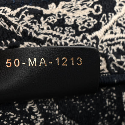 Christian Dior Canvas Embroidered Small Dioriviera Toile De Jouy Book Tote Blue 7 of 11