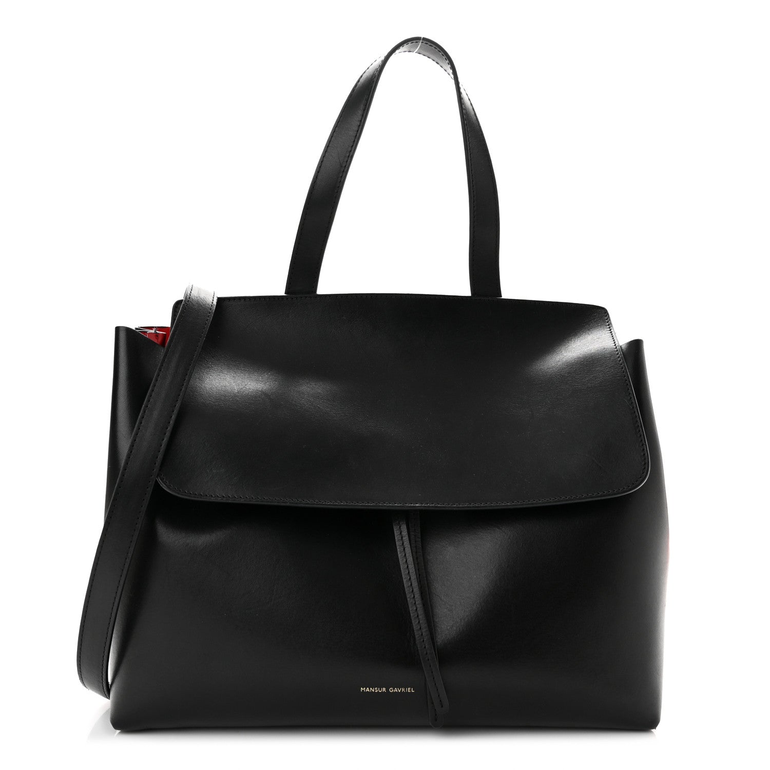 Mansur Gavriel Calfskin Lady Bag Black Flamma 1 of 12