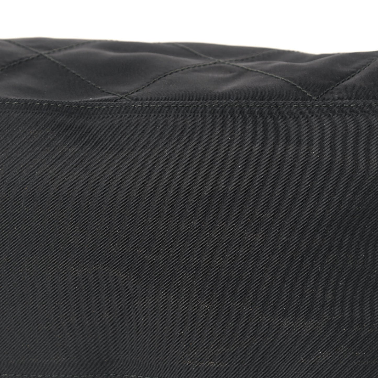 Tessuto Nylon Chain Shoulder Bag Black