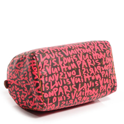 Louis Vuitton Monogram Graffiti Speedy 30 Fuchsia 4 of 7