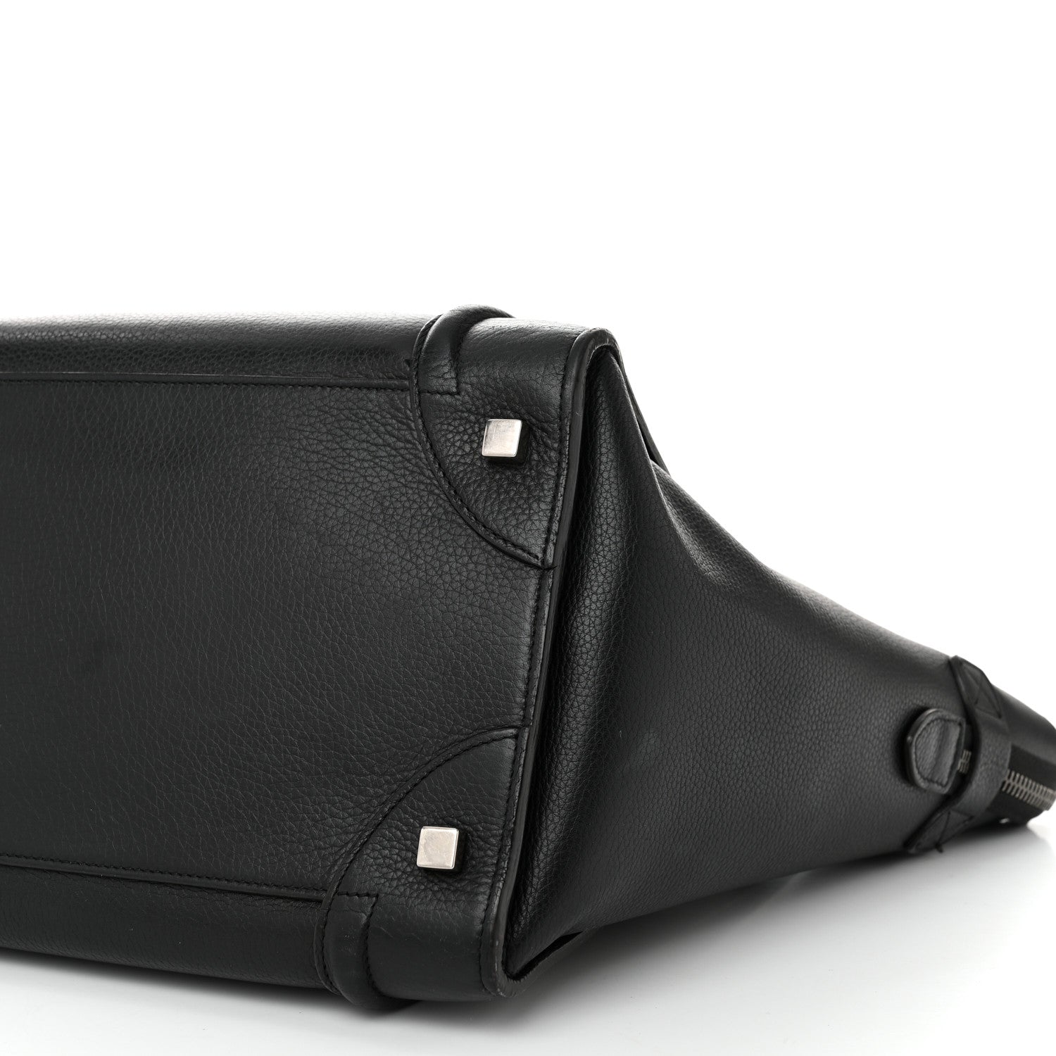 Celine Drummed Calfskin Mini Luggage Black 11 of 12