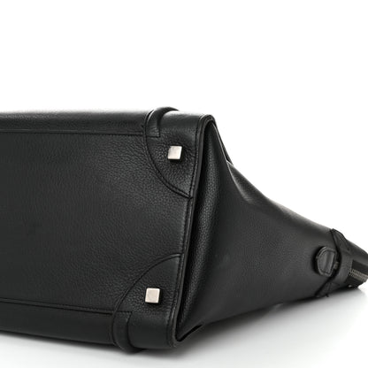 Celine Drummed Calfskin Mini Luggage Black 11 of 12