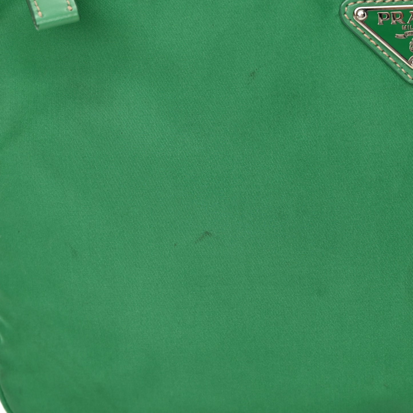 Tessuto Nylon Messenger Bag Green