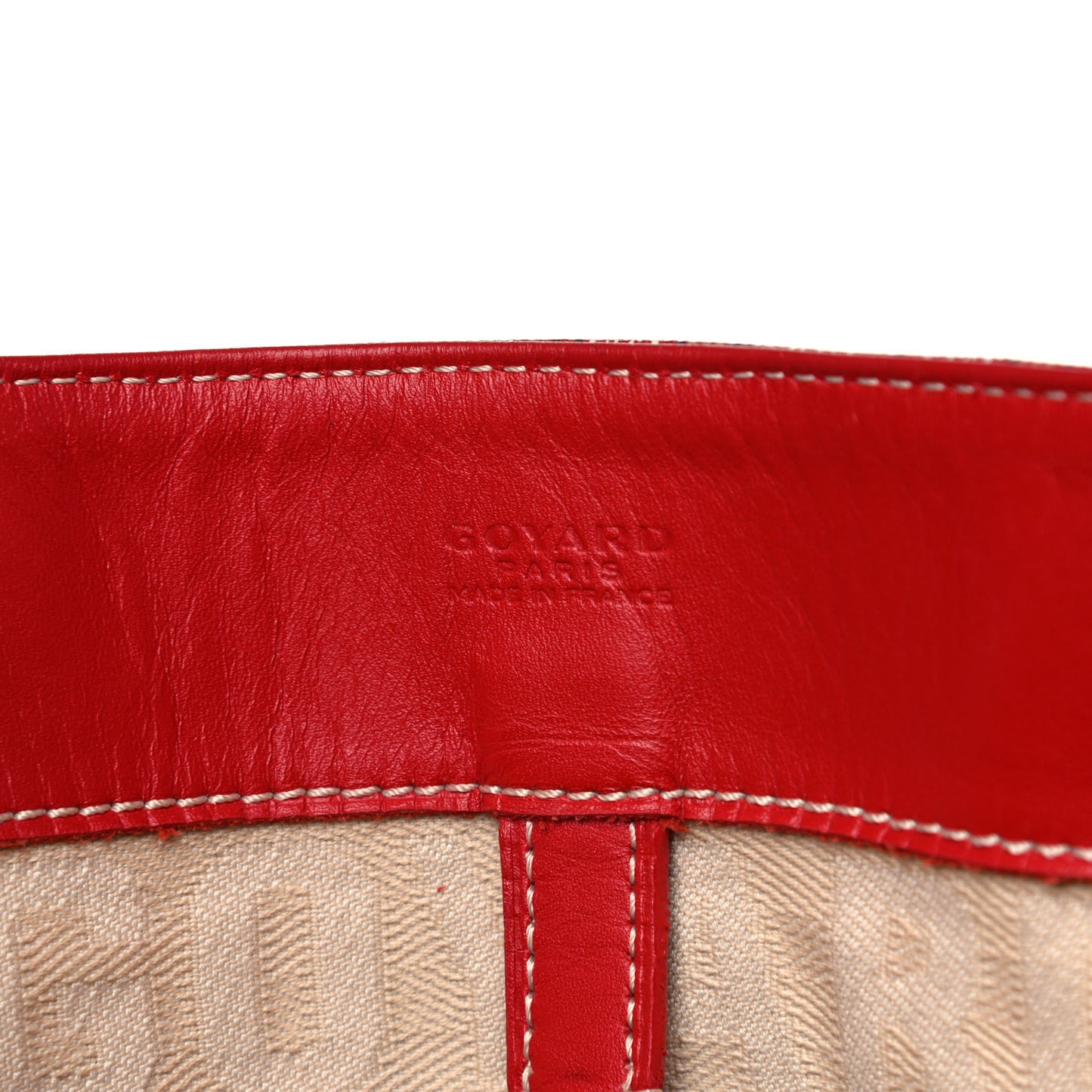 Goyardine Voltaire Tote Red