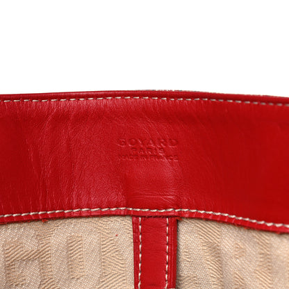 Goyard Goyardine Voltaire Tote Red 7 of 23